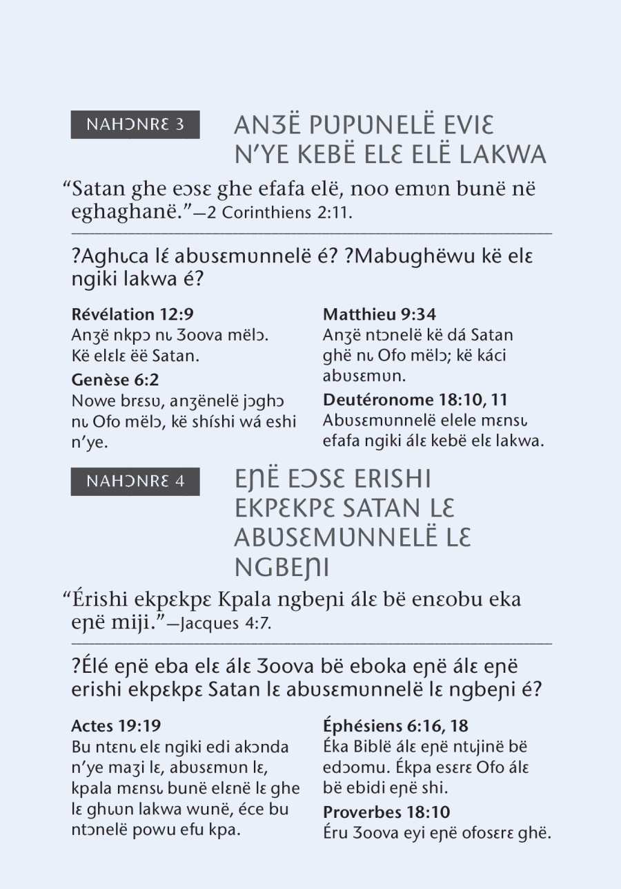 Bunë ebë eɲishi, óó nʋn nakwa Biblë eyaya elë ghë.