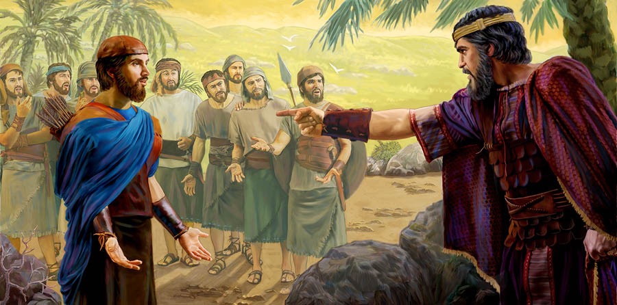 Yonatan de e tsɛ Saul ke e dla e he kɛ ha gbenɔ