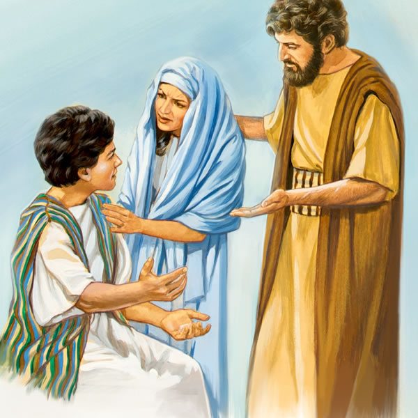 Yosef kɛ Maria ya na Yesu
