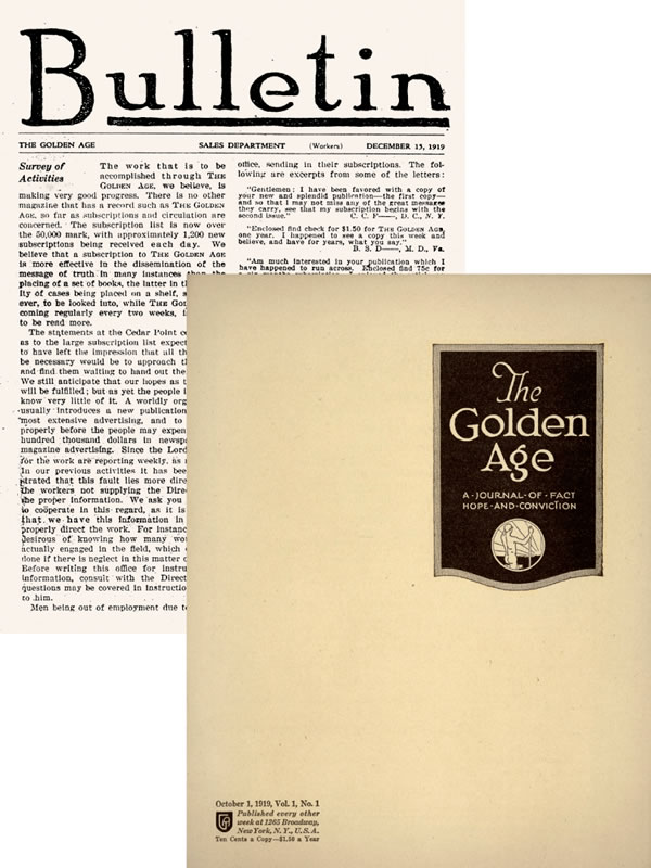 Bɔ nɛ kekleekle Bulletin kɛ The Golden Age ɔ se mi ngɛ ha