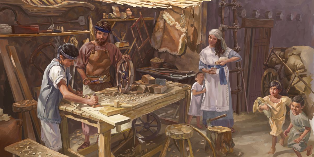 Yosɛf ngɛ Yesu kapitɛ ní tsumi ɔ tsɔɔe, nɛ Maria kɛ Yesu nyɛmimɛ komɛ hu ngɛ lejɛ ɔ