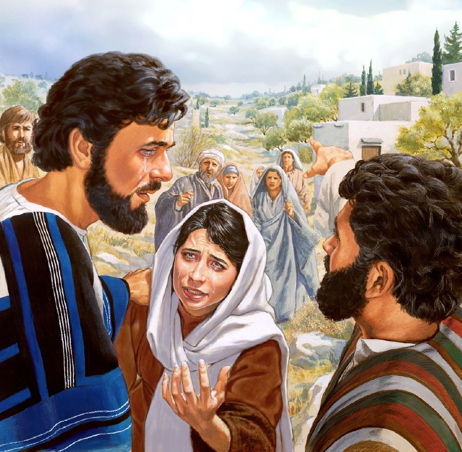 Yesu ngɛ Maria bua woe nɛ ni kpahi ngɛ mɛ hyɛe