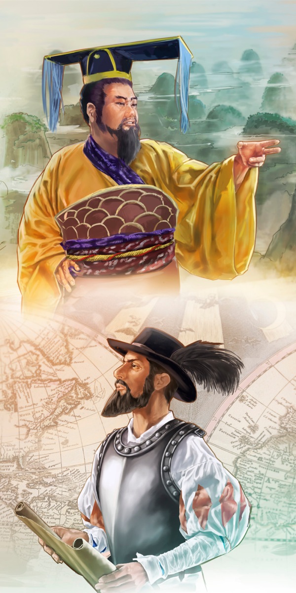 China Nɔ Yelɔ Qin Shi Huang kɛ níhi a mi hlalɔ ko nɛ e je Spania nɛ a tsɛɛ lɛ ke Juan Ponce de León
