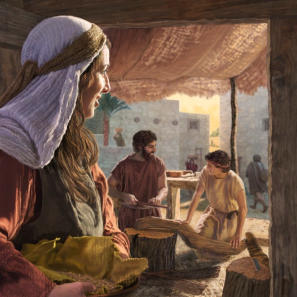 Maria kɛ bua jɔmi ngɛ Yosef hyɛe benɛ e ngɛ Yesu kapitɛ ní tsumi ɔ tsɔɔe ɔ