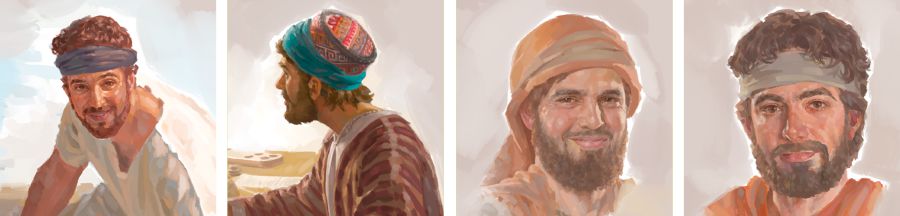 Juan, Mateo, Bartolomé, Tomás