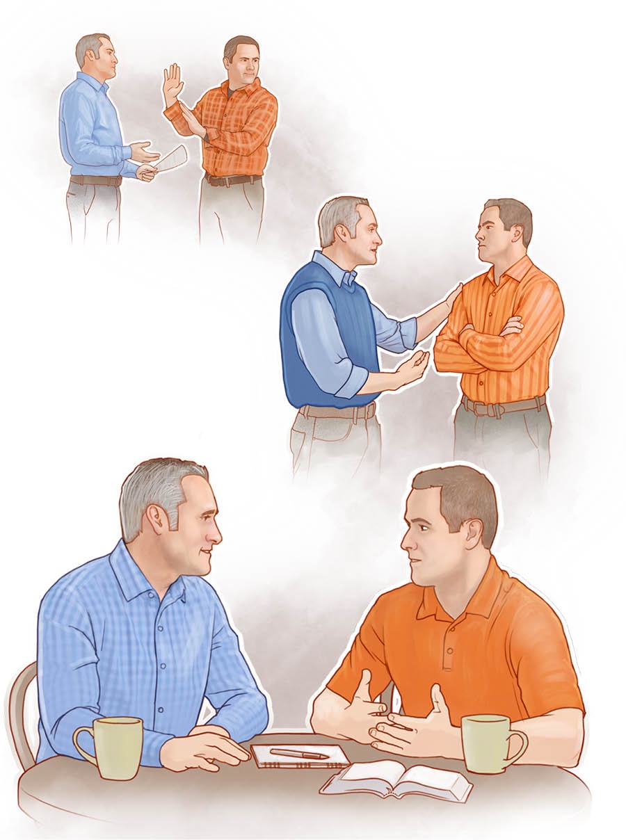 Usando la Biblia, dos hermanos hacen las paces y se perdonan