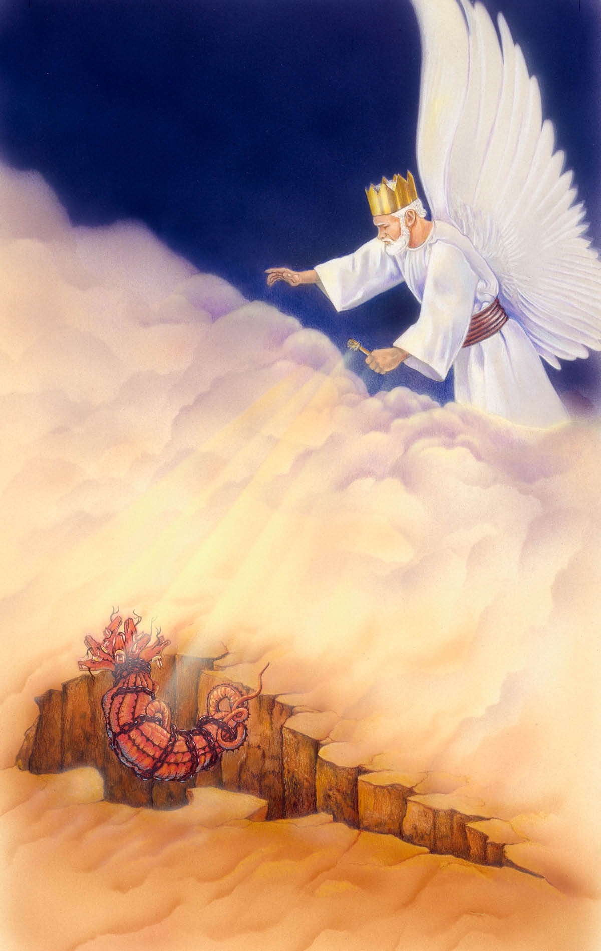 Jesús arroja a Satanás al abismo