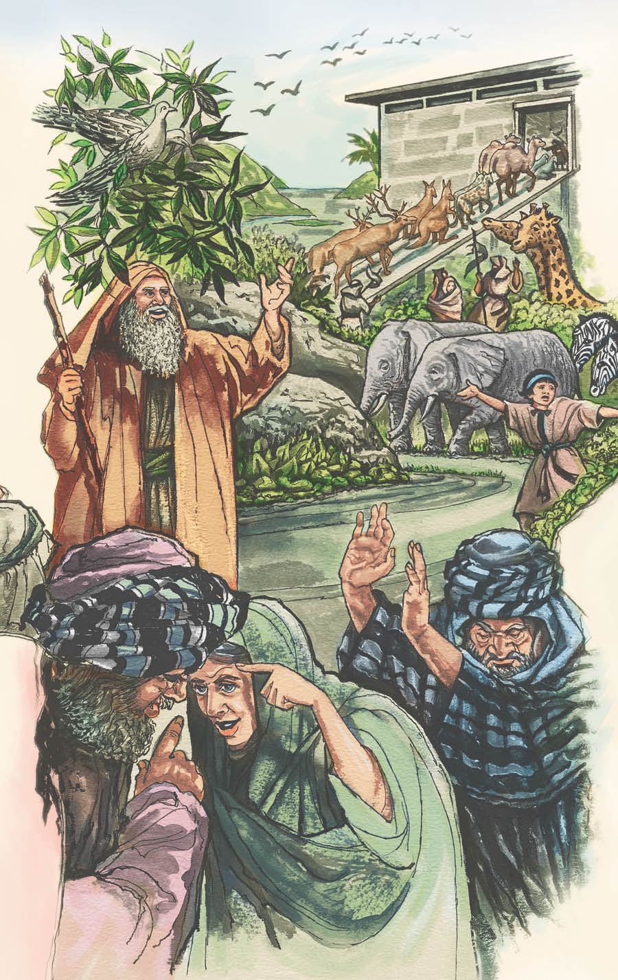 Selfs toe Noag en sy gesin die diere in die ark inbring, het die goddelose mense geweier om na die waarskuwingsboodskap te luister