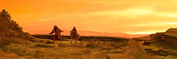 Maria en Josef reis na Betlehem