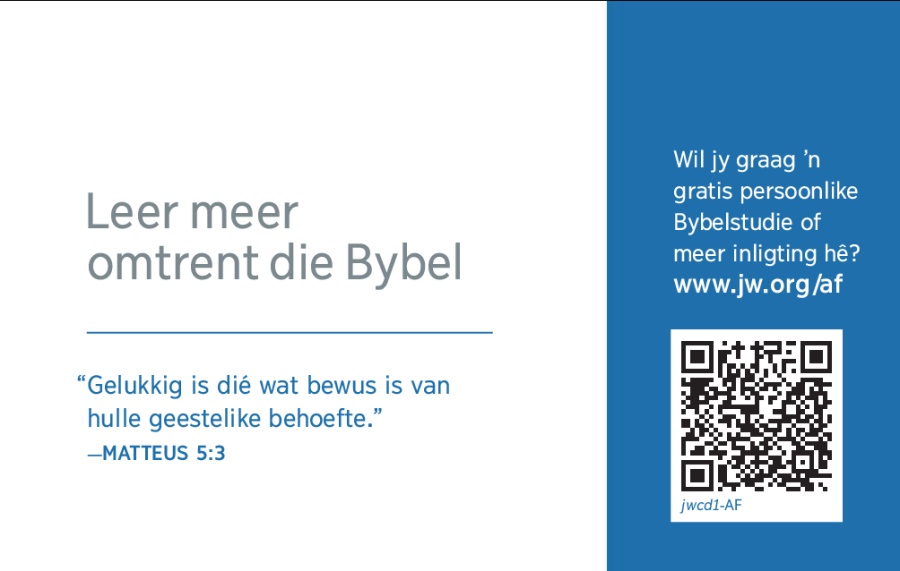 Die agterkant van ’n jw.org-kontakkaartjie
