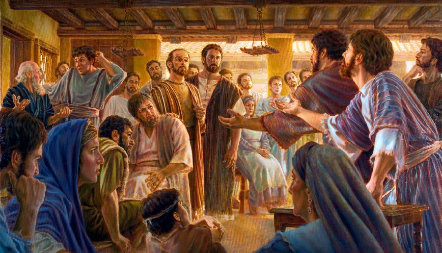 Ame siwo nɔ Yerusalem hamea me le ƒe alafa gbãtɔ me dometɔ aɖewo le nya hem kple Paulo kpakple Barnaba.