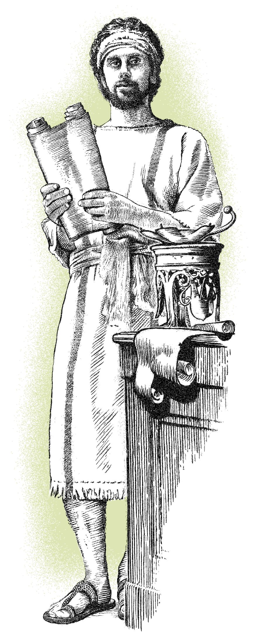 Apostolo Yohanes lé agbalẽ xatsaxatsa ɖe asi.