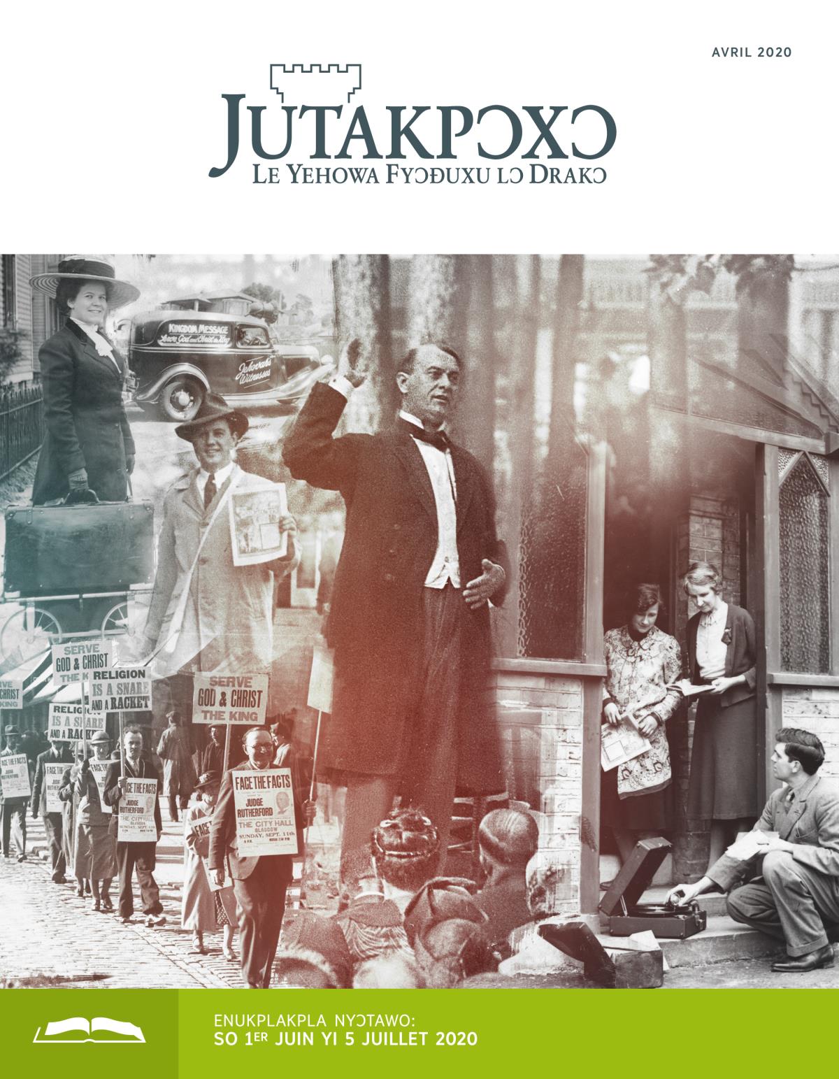 Jutakpɔxɔ enukplakpla tɔ, avril 2020.