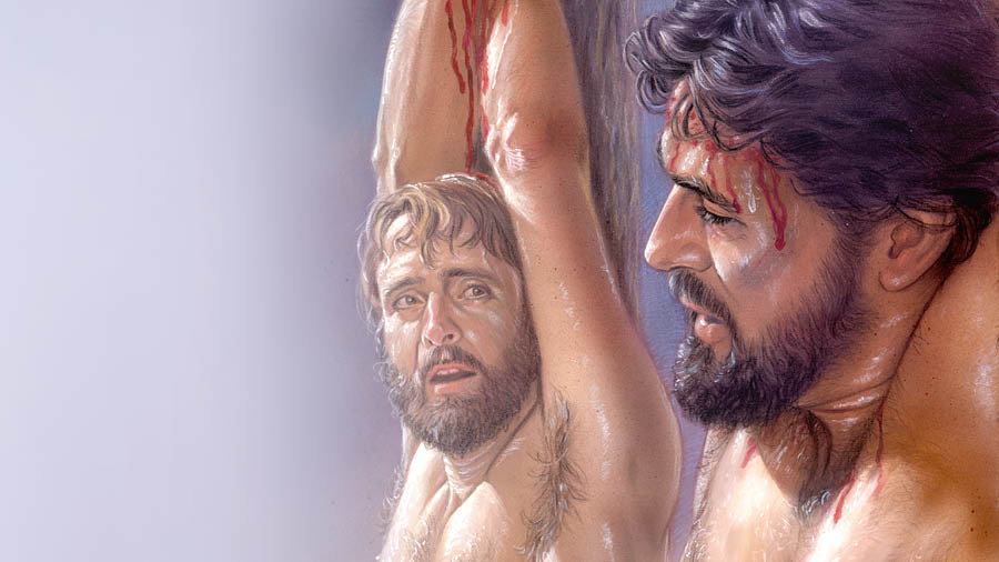 Yesu le efuntrenameci lɔ nu. Tamɛsɛnnuwatɔ ɖeka le axa ni yí gluikɔ kpɔ.