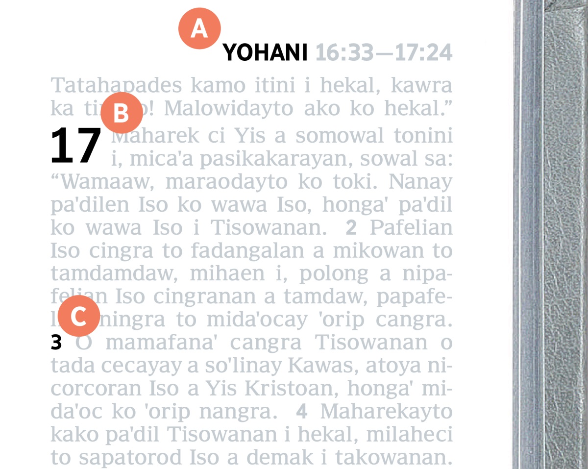 Itini i salakatay no kahacecay fedengan, iraay ko A ato B, patalahkal to mikiriwiˈay.