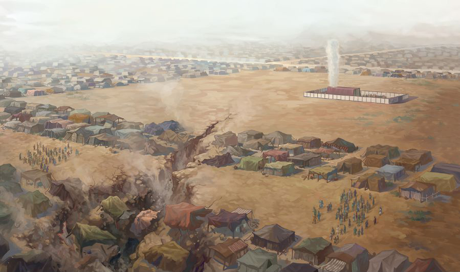 Ijọn̄ ichili me imeen̄ Datan mè Abiram mè ebi ototun̄ ukan̄ kiban̄