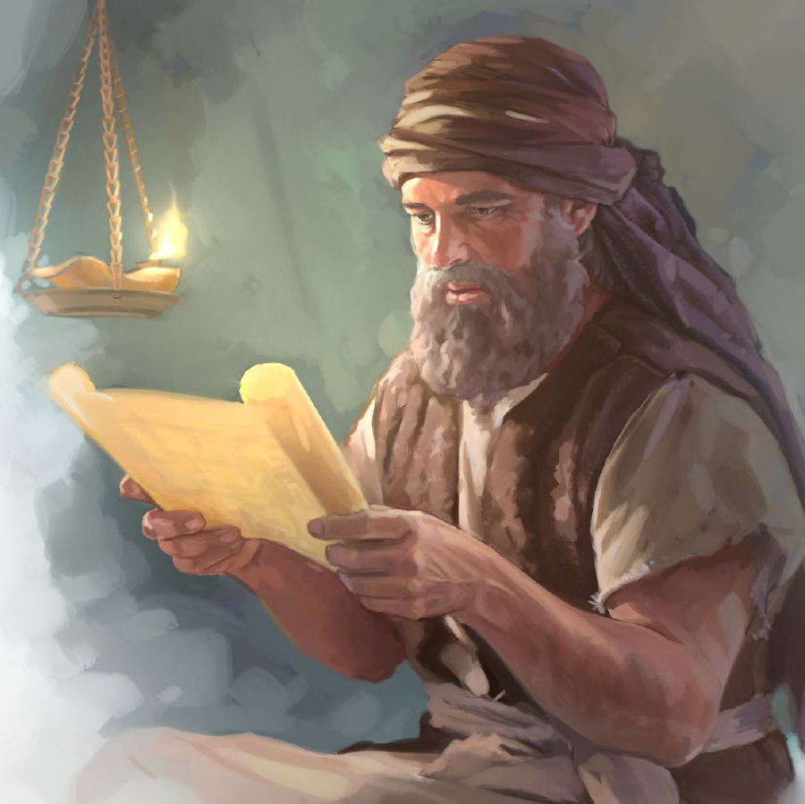 يشوع يقرأ الشريعة