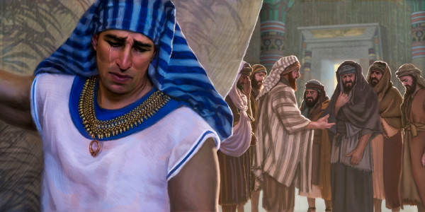يوسف يسمع اخوته يعبِّرون عن ندمهم الشديد على فعلتهم الفظيعة قبل سنوات