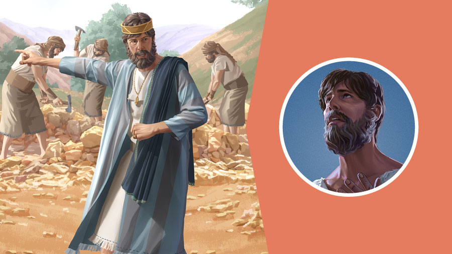 ١-‏ الملك منسى يترجى يهوه ويطلب رضاه.‏ ٢-‏ لاحقا،‏ يأمر العمَّال أن يدمِّروا التماثيل التي وضعها في الهيكل
