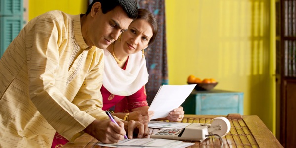 A couple carefully plan how to manage their money
