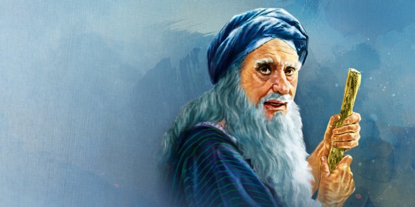 Samuel as an elderly man