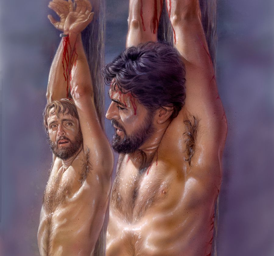 Jesus promises the criminal hanging next to him that he will be with him in Paradise