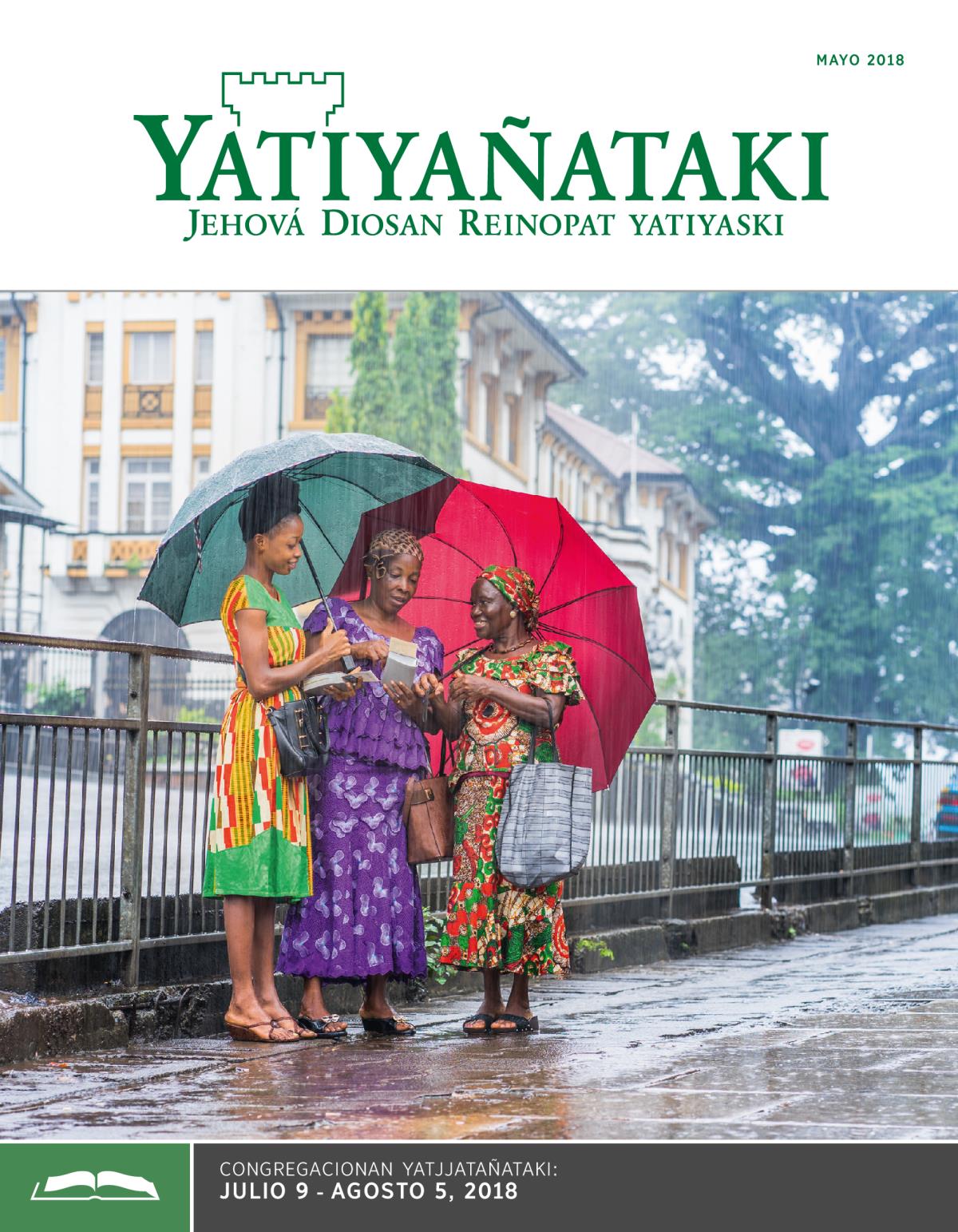 Yatiyañataki (congregacionan yatjjatañataki), mayo 2018