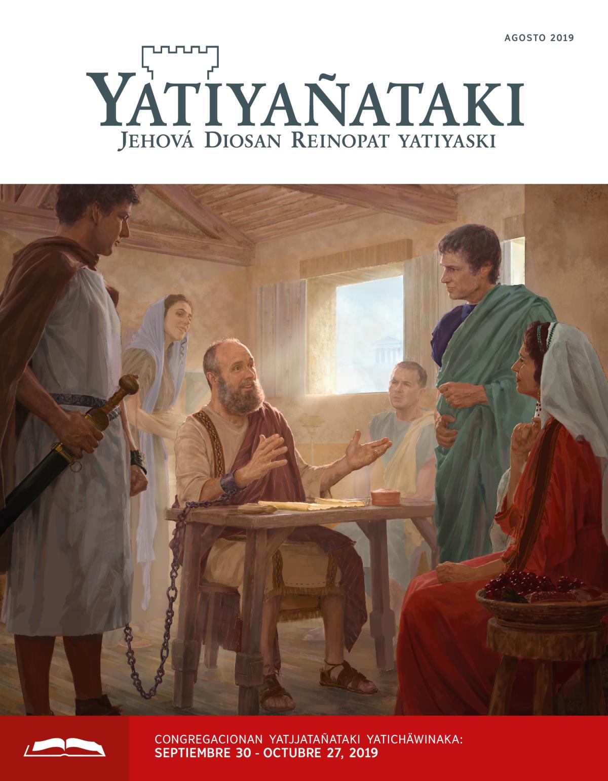Yatiyañataki (congregacionan yatjjatañataki), agosto 2019