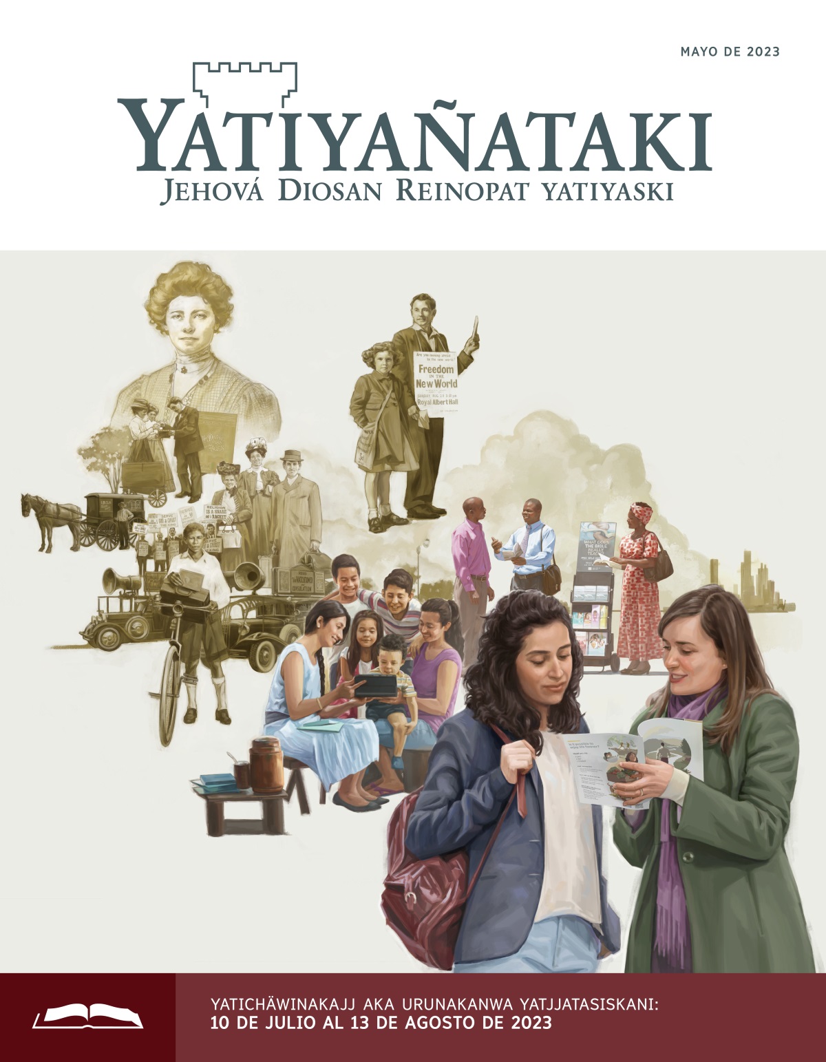 Yatiyañataki (congregacionan yatjjatañataki), mayo de 2023.