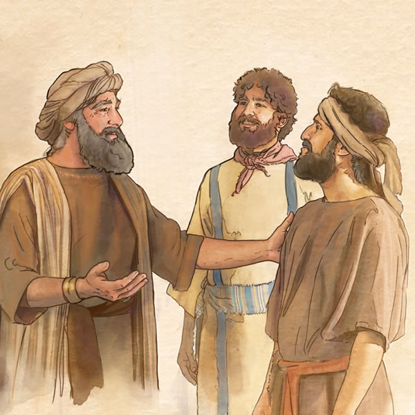 Ağa iki sadiq nökərini tərifləyir