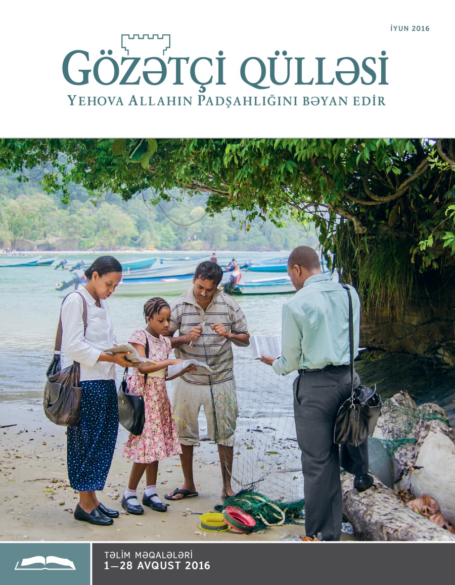 Gözətçi qülləsi, təlim nəşri, iyun 2016