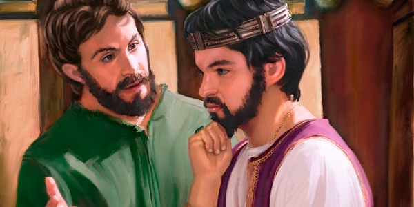 Padşah Yuşiyyə dostu Ərəmyanı dinləyir