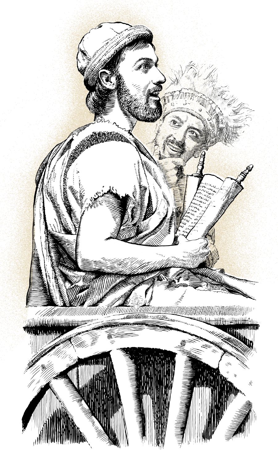 Hundul do si Pilippus dohot sahalak pejabat Etiopia di kareta hoda.