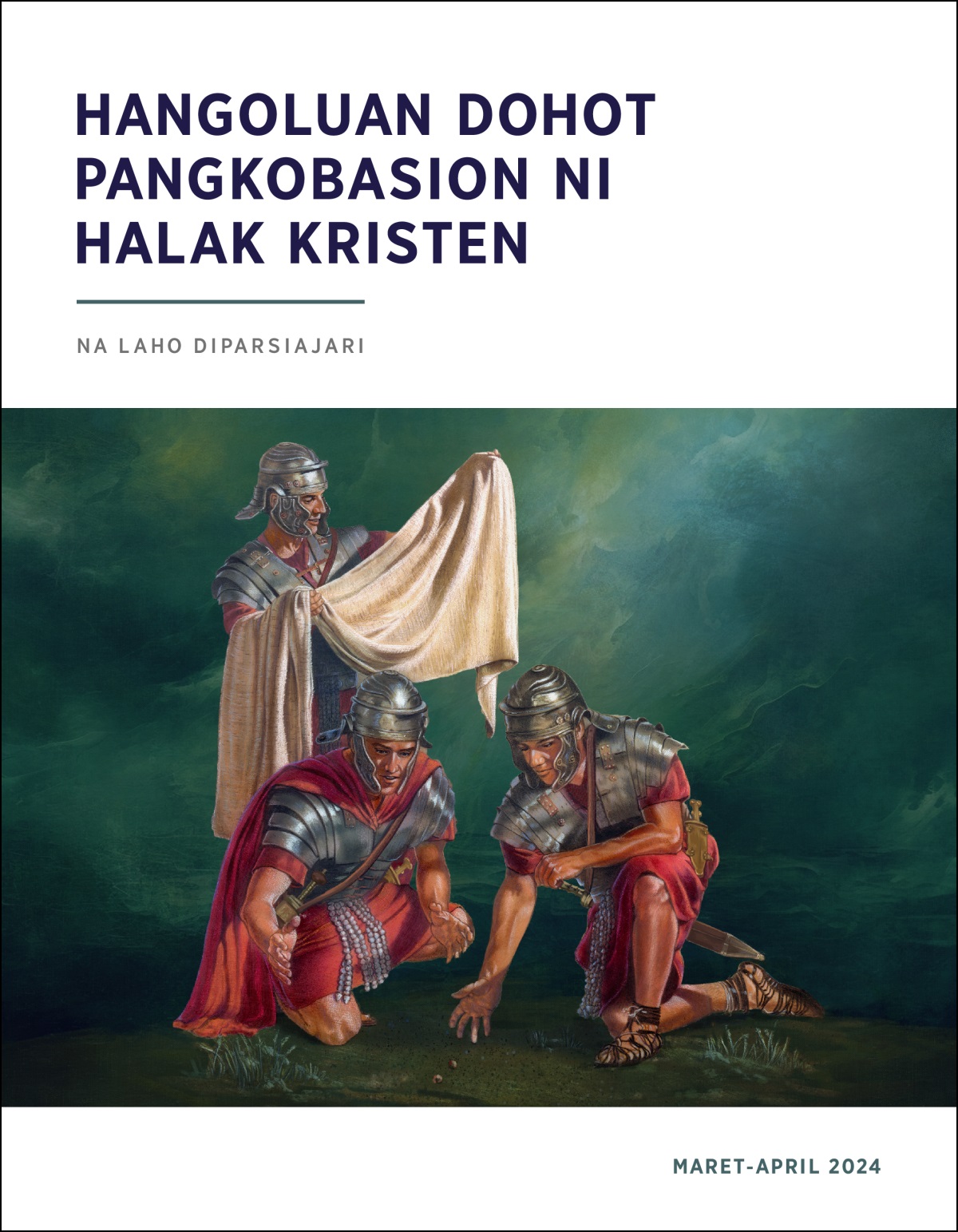 Sahalak tentara Rom mamareso abit luar ni Jesus. Dua tentara na asing mambahen undi lao manottuhon tu ise abit luarna i.