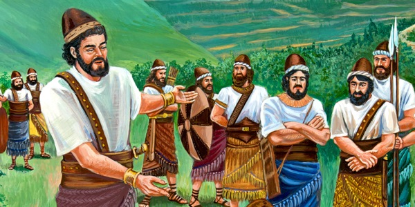 Pinaggrupo-grupo ni Gideon an saiyang mga suldados