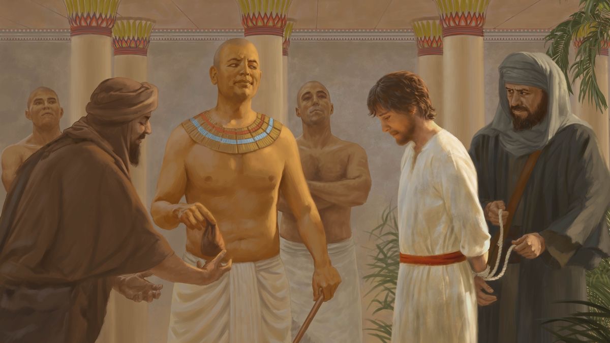 Si Potifar na binabakal si Jose bilang sarong uripon.