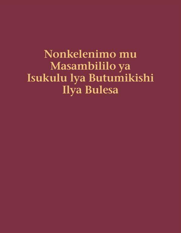 Nkupo ya citabo ca Nonkelenimo mu Masambililo ya Isukulu lya Butumikishi Ilya Bulesa