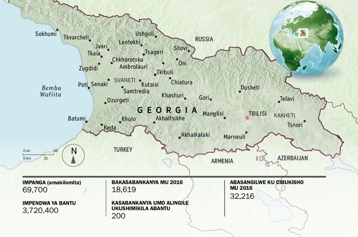 Mapu ya Georgia