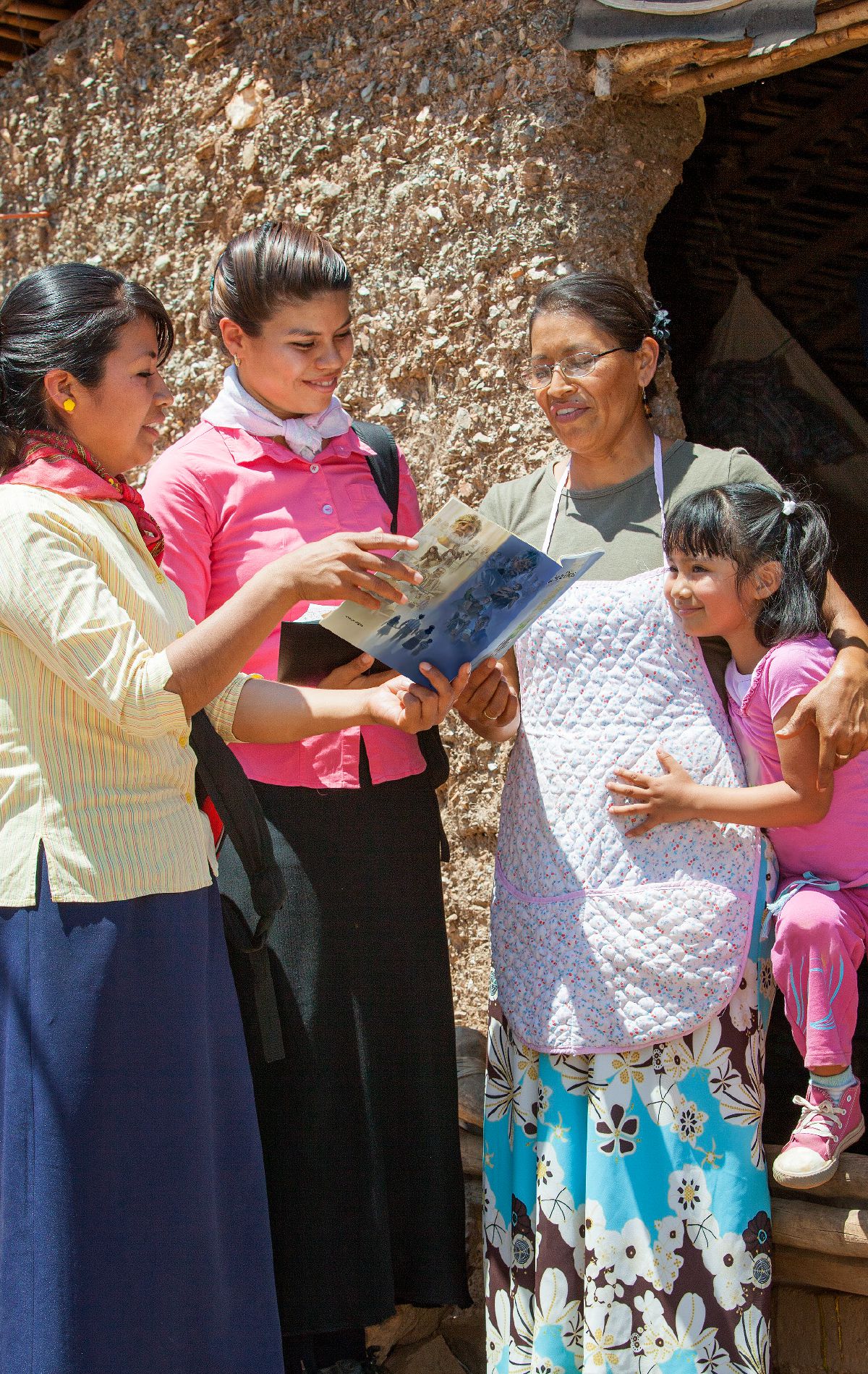 Two sisters witness to a woman and her daughter