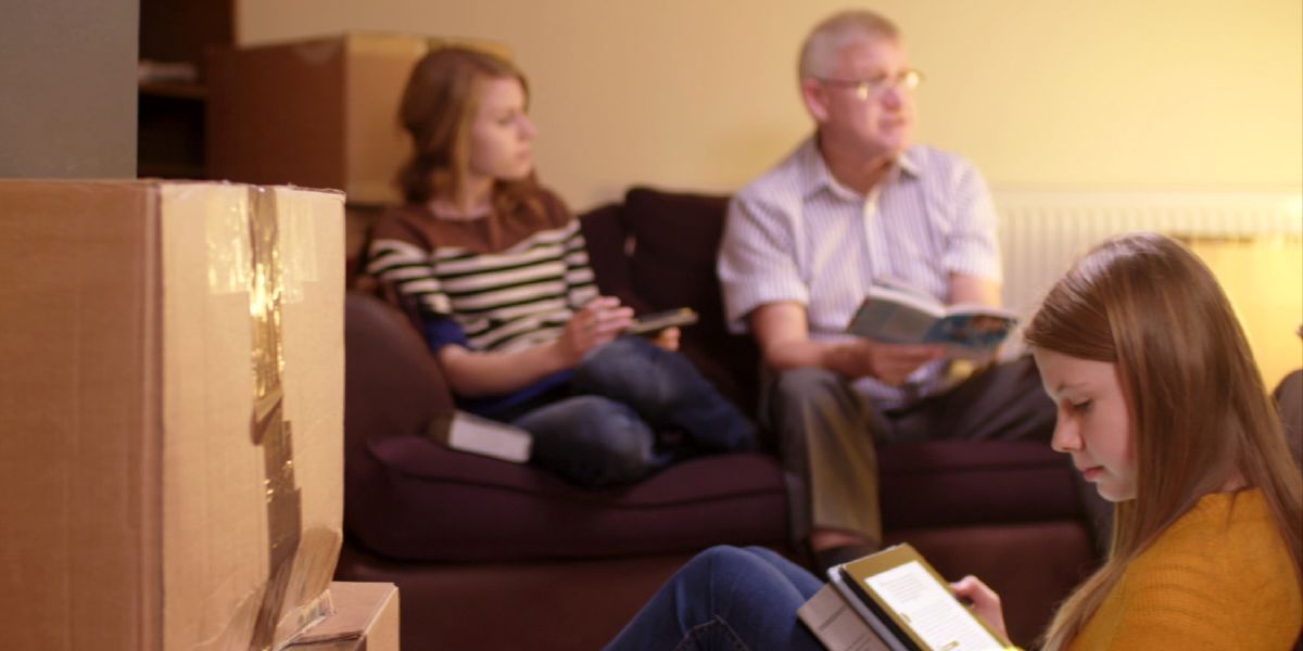 As a family prepares to move, they take time for Family Worship