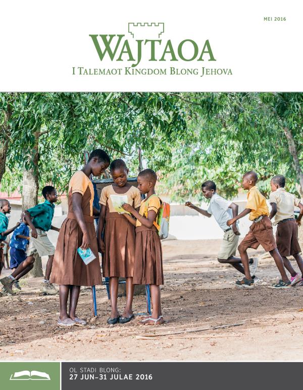 Wajtaoa, Mei 2016