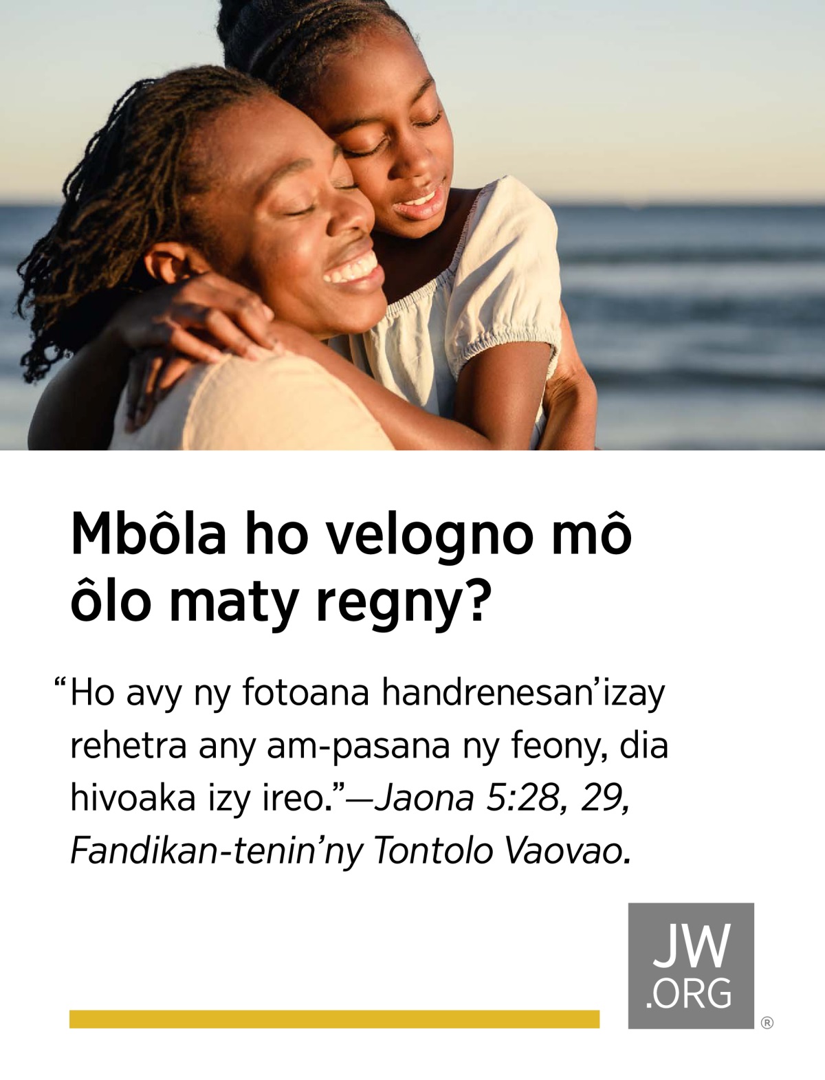 Maman-jaza mamaitsa zanany viavy amin’andro tsara be regny.