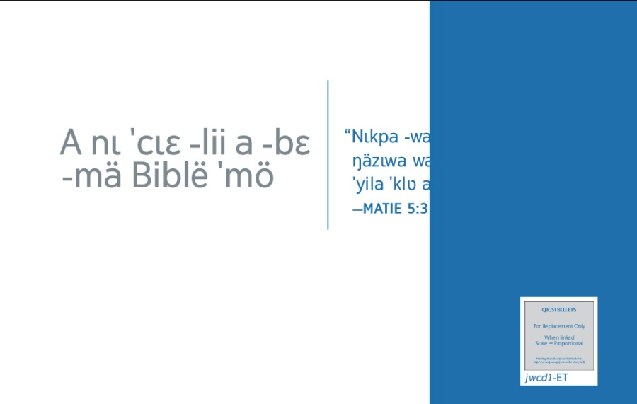Kpʋke -wʋɲɩ ˈklʋ -aˈa ɛtɛnɛtɩ a dlɛsɩ -wʋä a -gömö