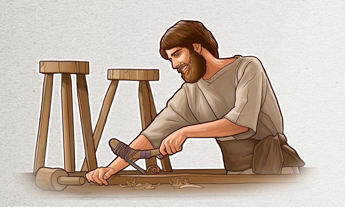 Um homem feliz com seu trabalho