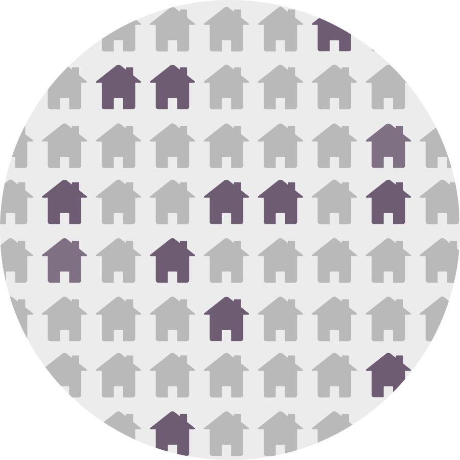 Casas de um território