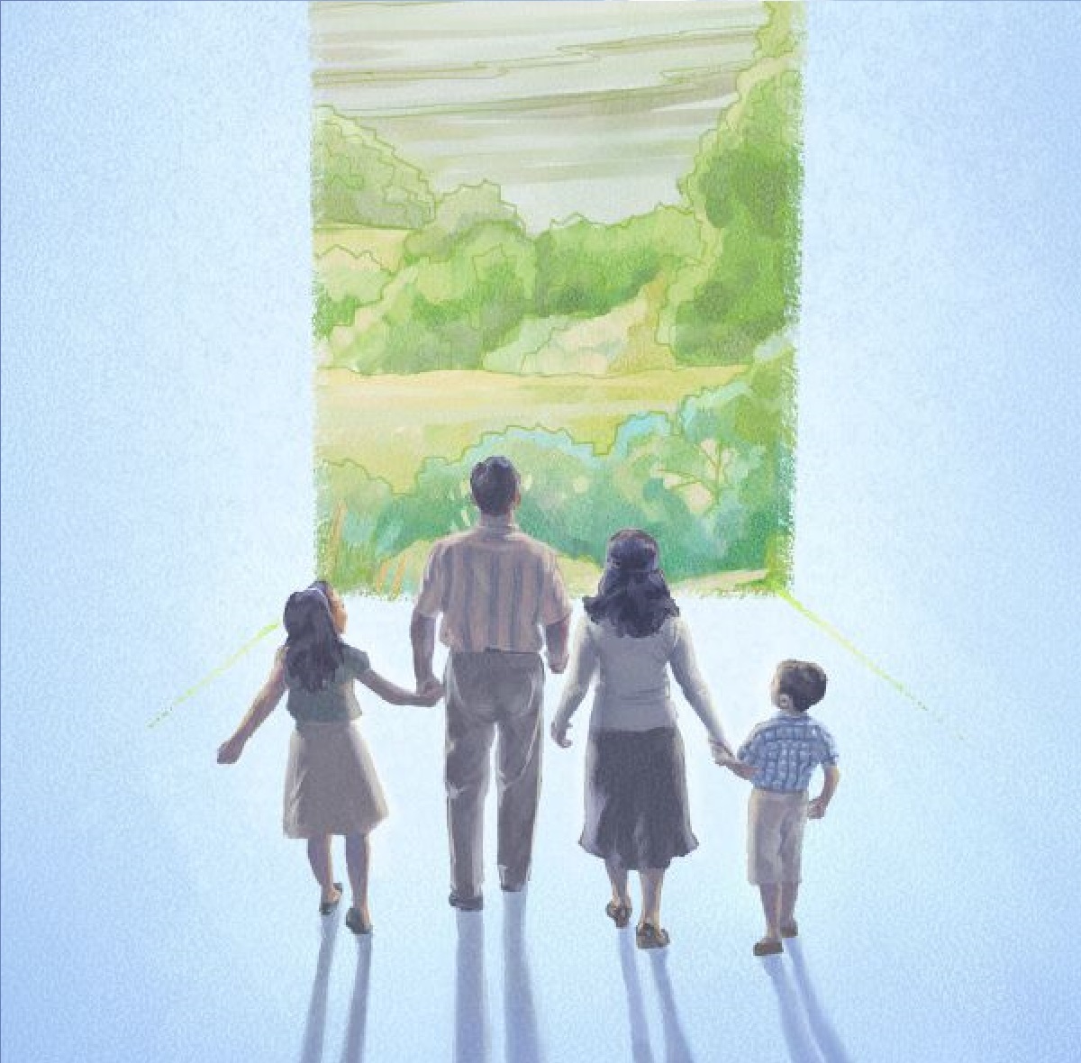 A capa da brochura ‘Escute a Deus e Viva para Sempre’.