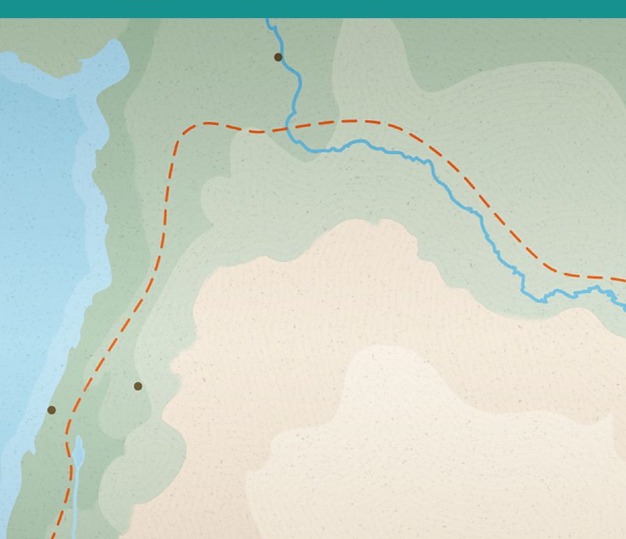 Uma parte de um mapa do reino de Babilônia