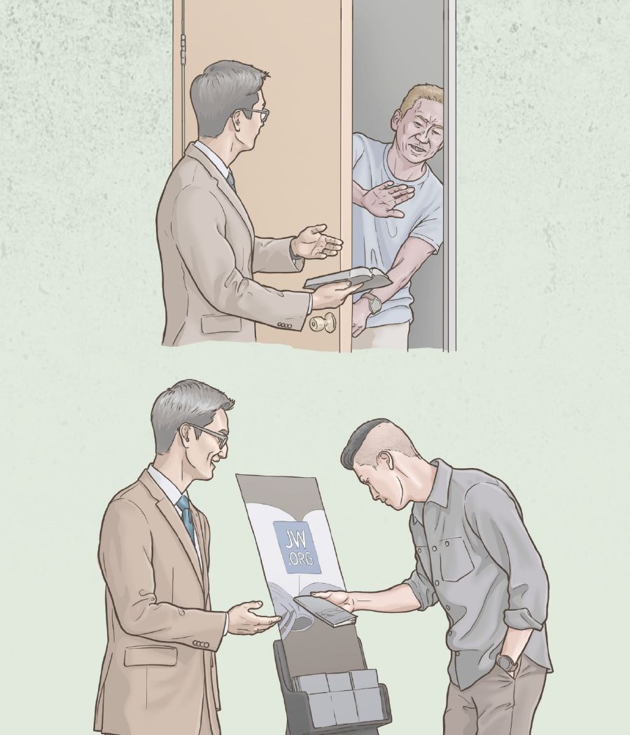 Um irmão enfrenta oposição na pregação de casa em casa, mas depois, no testemunho público, encontra uma pessoa interessada