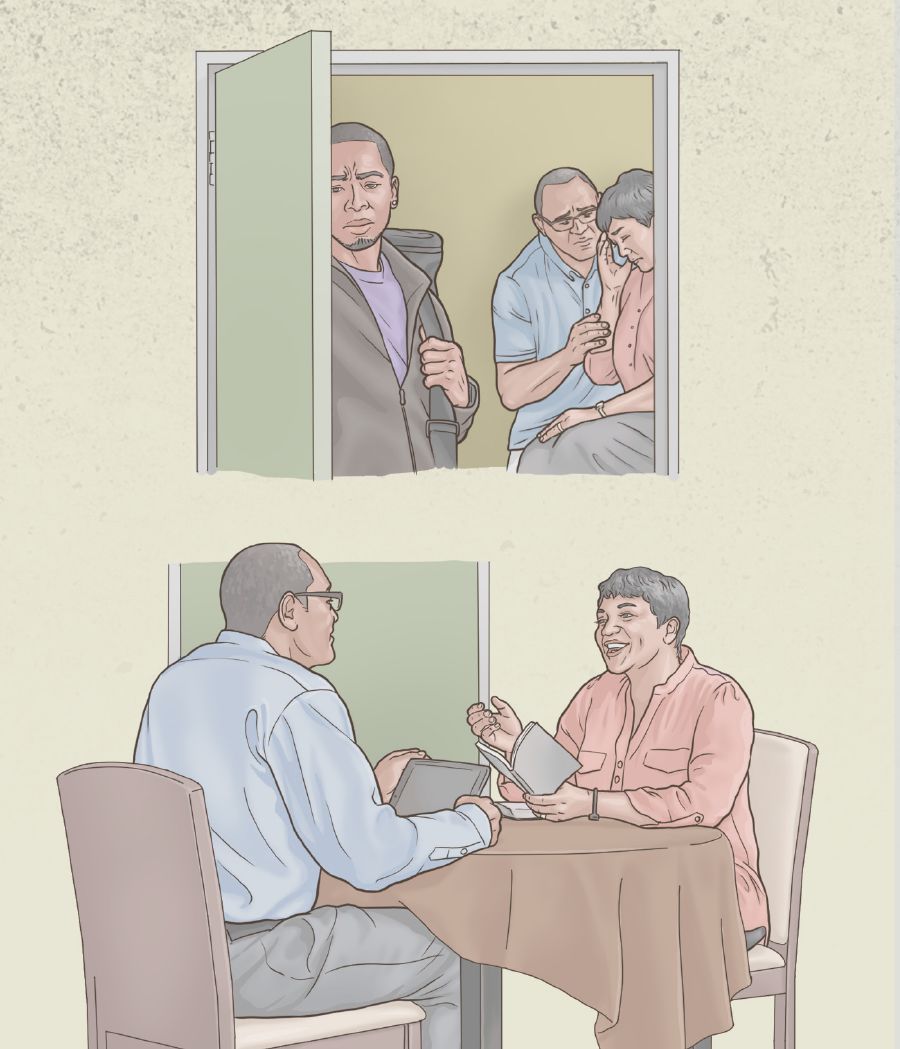 Um casal fica muito triste quando seu filho sai de casa e abandona a verdade, mas o casal continua a fazer sua Adoração em Família