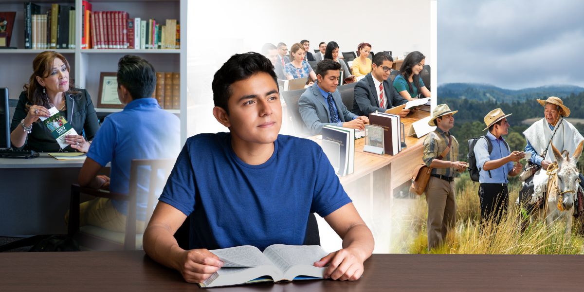 Um jovem pensando no que fazer no futuro: educação superior, cursar uma escola teocrática e servir onde há mais necessidade